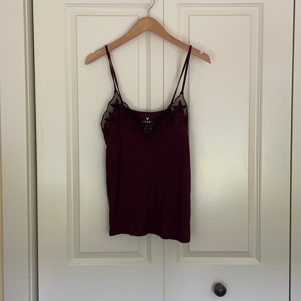 Soft & Sexy Maroon Tank Size S